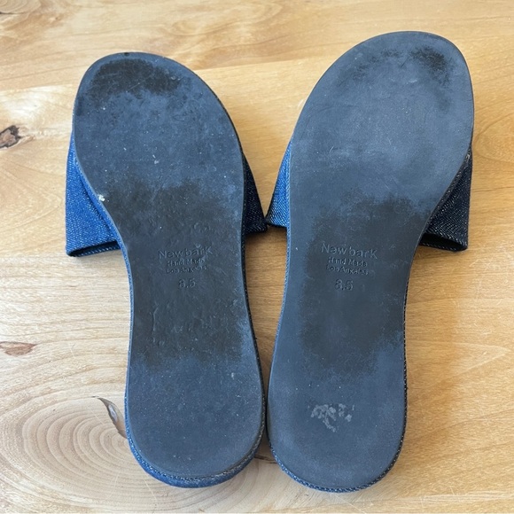 NEWBARK FRANKIE SLIDE SANDALS WOMENS 8.5 DENIM CASUAL SUMMER MINIMALIST CHIC - Picture 6 of 9